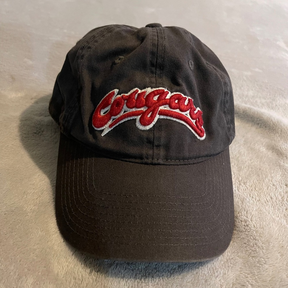 Washington State WSU Cougars Hat Legacy Athletic Brown Adjustable Strapback Cap
